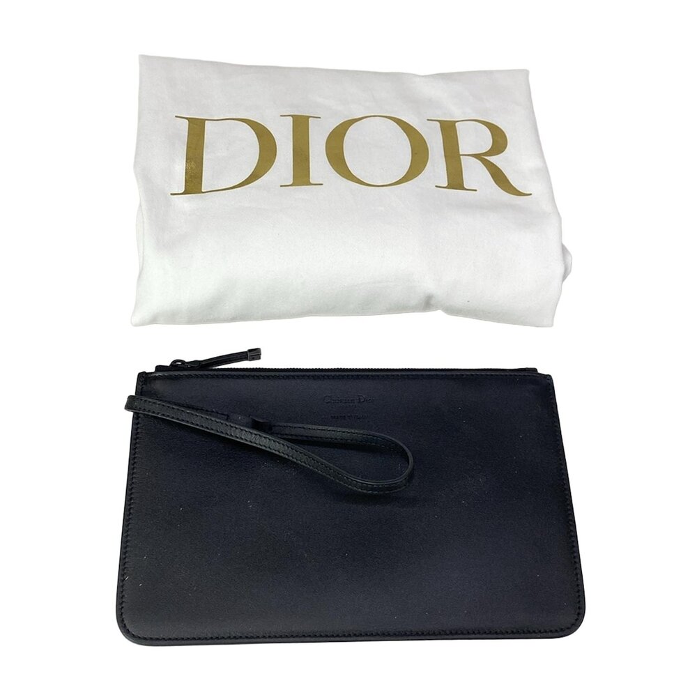 Christian Dior DIOR/ChristianDior Toujours Tote Bag Cream Black Canvas Leather - Picture 11 of 16
